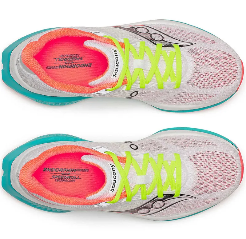 Saucony Women's Endorphin Speed 5 White/Mutant-4