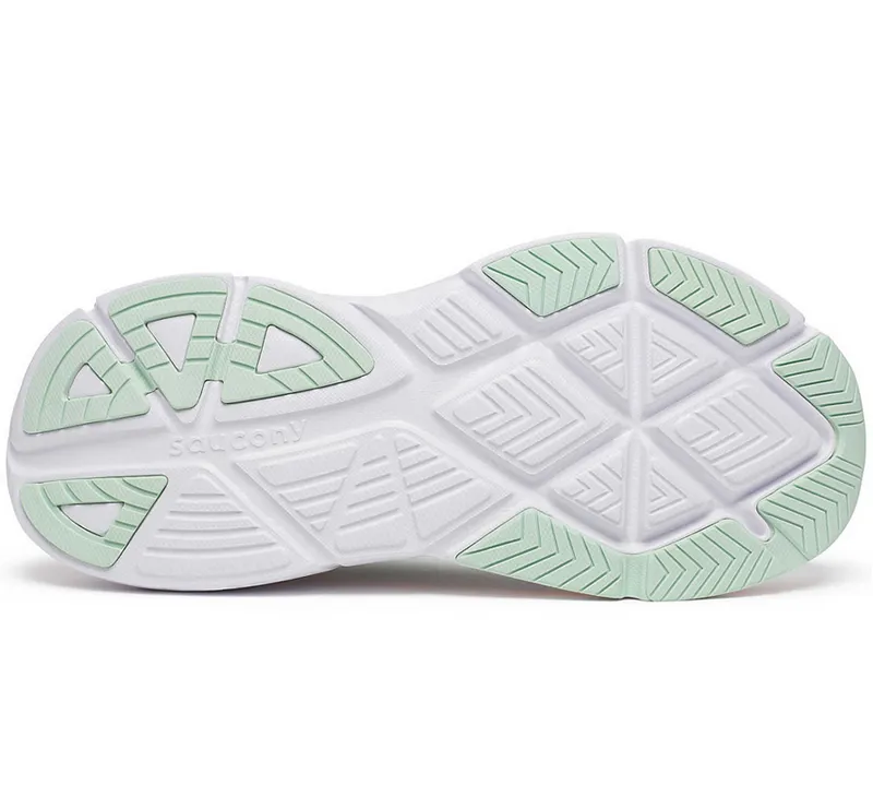 Saucony Women's Guide 17 White/Peel Blanc-5