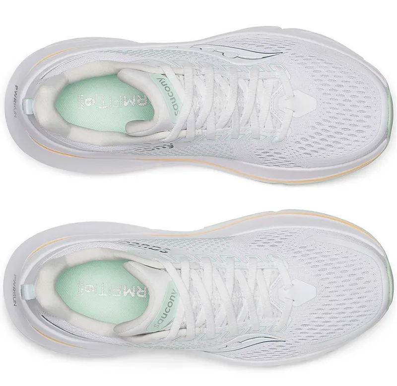 Saucony Women's Guide 17 White/Peel Blanc-4