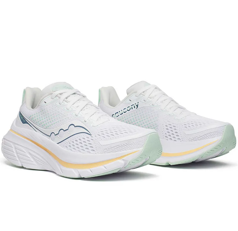 Saucony Women's Guide 17 White/Peel Blanc-2