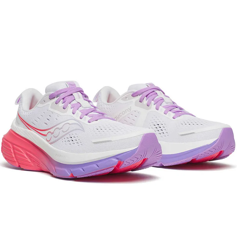 Saucony Women's Guide 18 White/Crocus-2