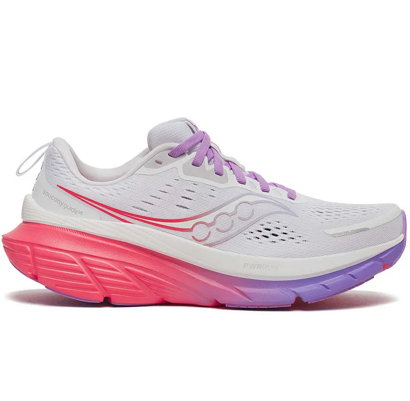 Saucony Women's Guide 18 White/Crocus