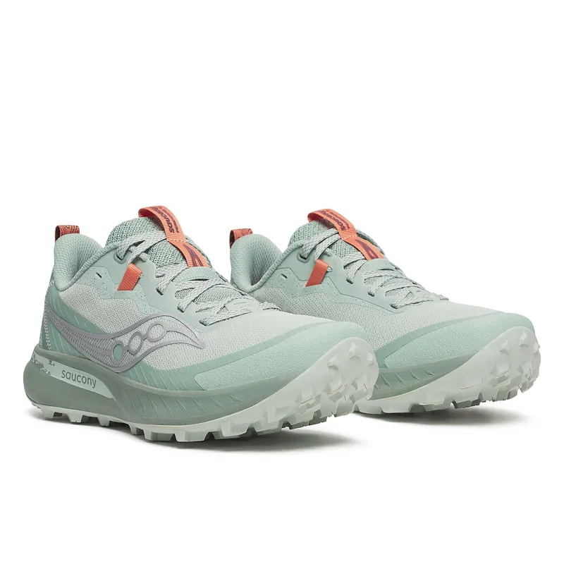 Saucony Women's Peregrine 15 Mist/Aloe-2