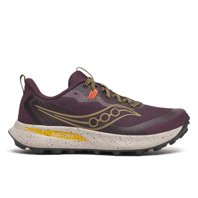 Saucony Women's Peregrine 15 Wine/Kodiak Trail Running Shoes