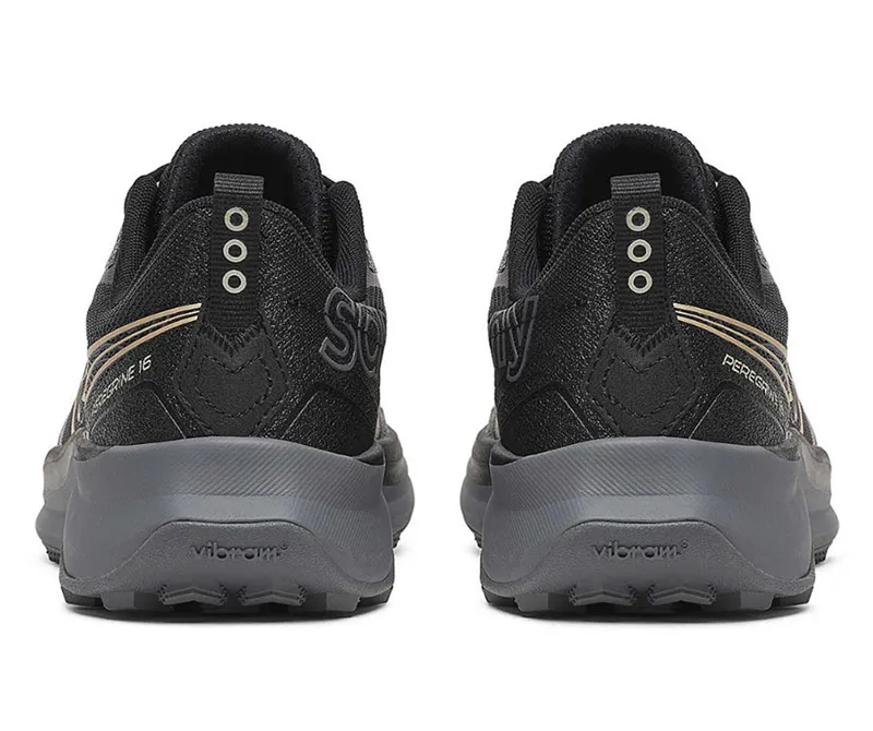 Saucony Women's Peregrine 16 Black/Carbon-3