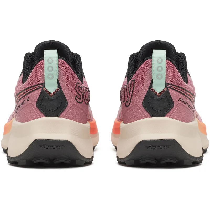 Saucony Women's Peregrine 16 Mauve/Salmon-3