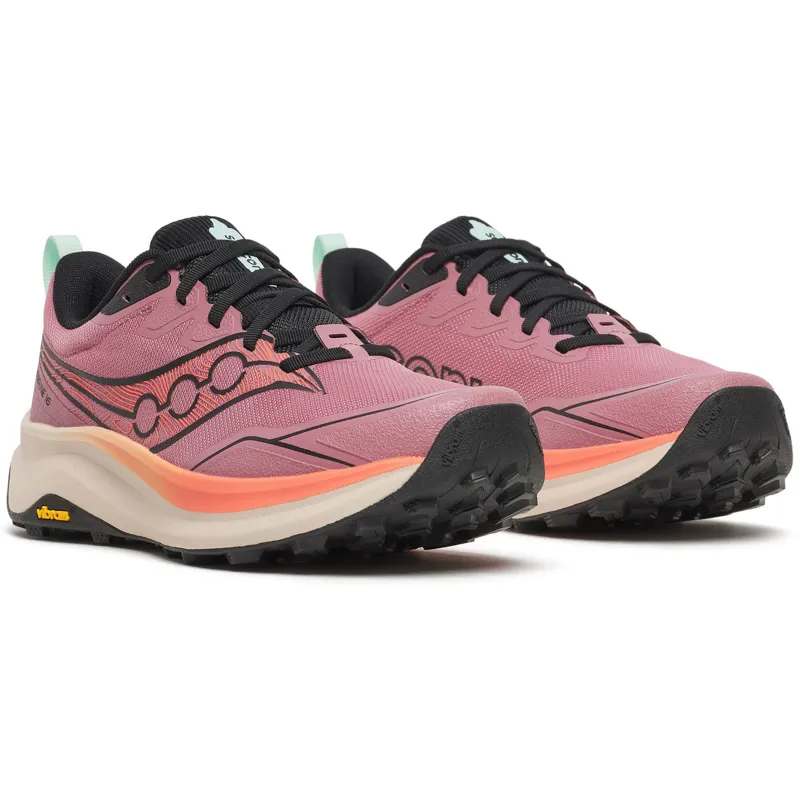 Saucony Women's Peregrine 16 Mauve/Salmon-2