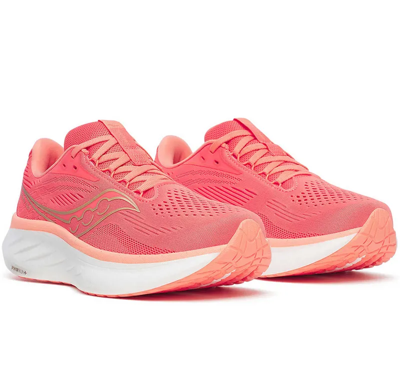 Saucony Women's Ride 18 Coral/Salmon-2