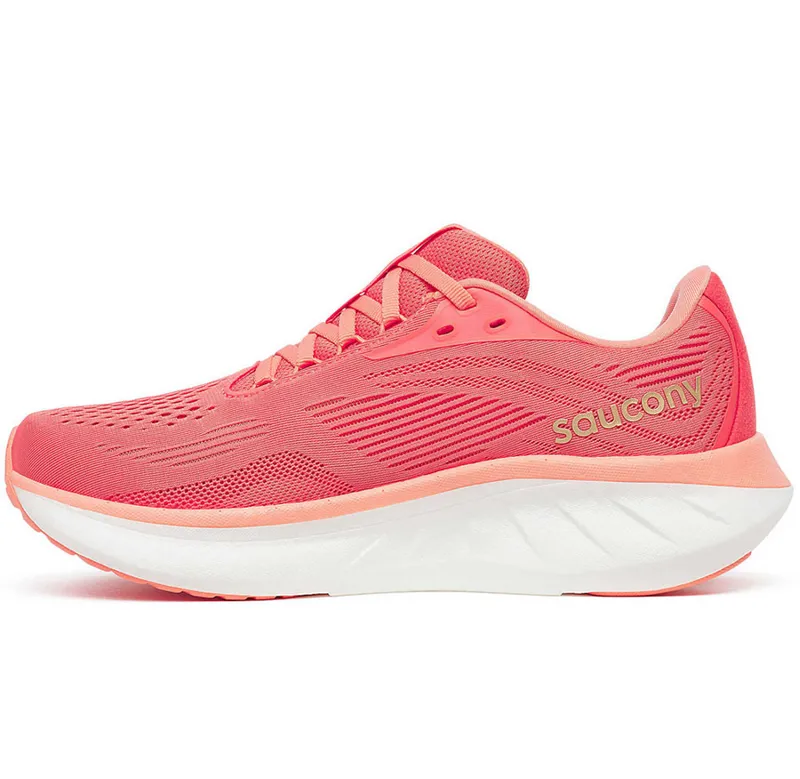 Saucony Women's Ride 18 Coral/Salmon-1
