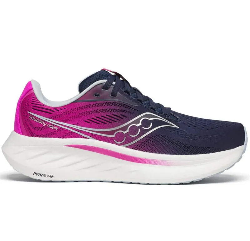 Saucony Women s Ride 18 Navy Fuchsia