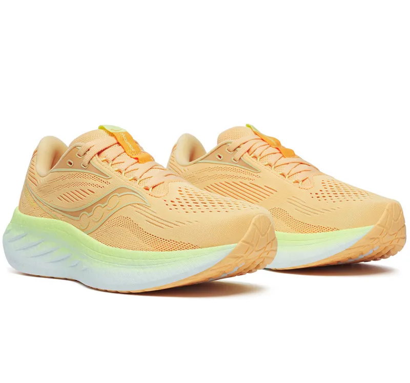 Saucony Women's Ride 18 Peach/Sunny-2