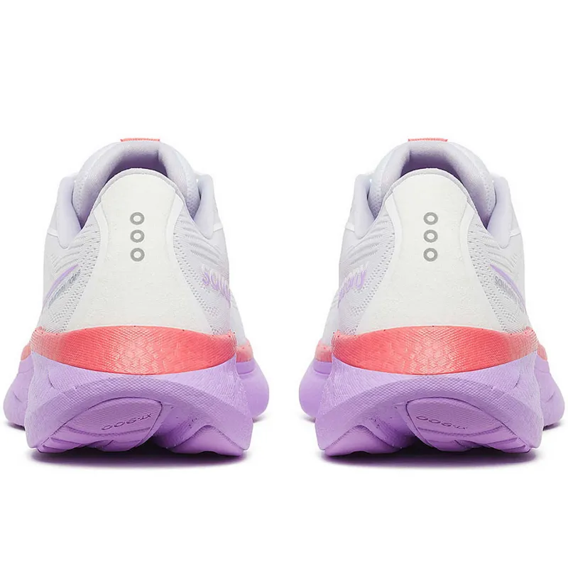 Saucony Women's Ride 18 White/Coral-3