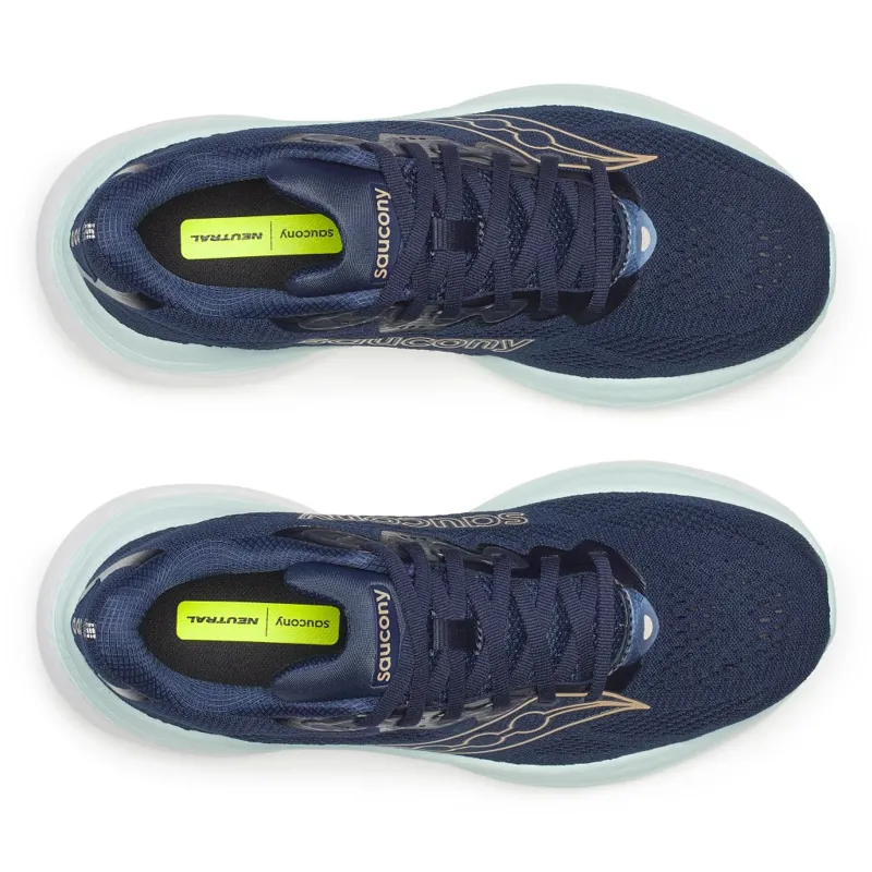 Saucony Women's Ride 19 Navy/Aqua-4
