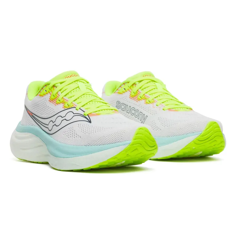 Saucony Women's Ride 19 White/Splash-2