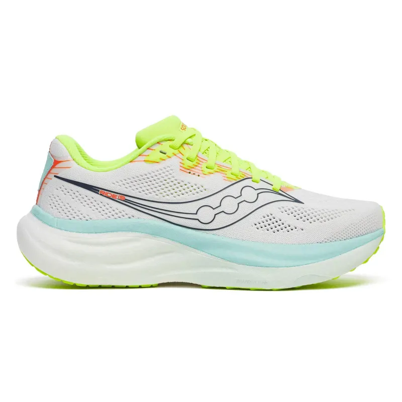Saucony Women's Ride 19 White/Splash