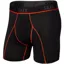 Saxx Kinetic Light-Compression Mesh Boxer Brief Black/Vermillion