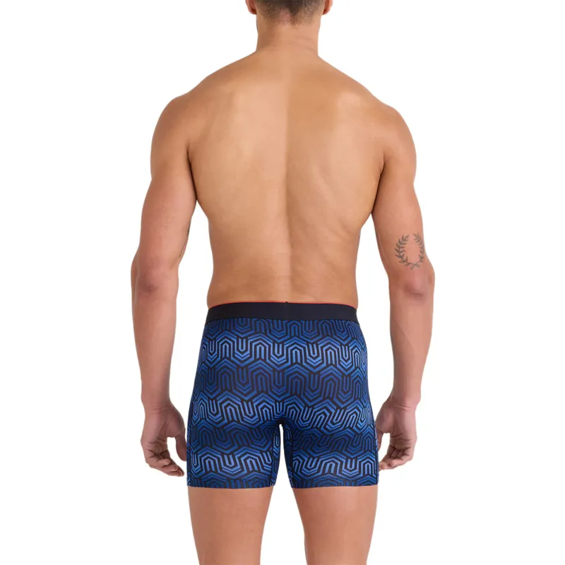 Saxx Multi-Sport Mesh Boxer Brief Fly 2 Pack Chai of Command/Black-2