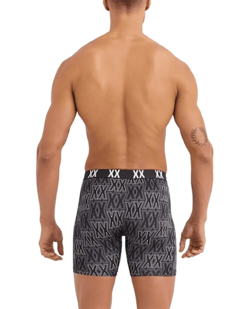 Saxx Multi-Sport Mesh Boxer Brief Fly 2PK Xxcellence/Black-2