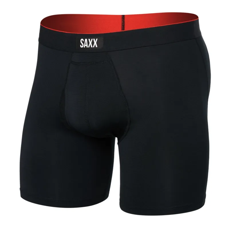 Saxx Multi-Sport Mesh Boxer Brief Fly Black