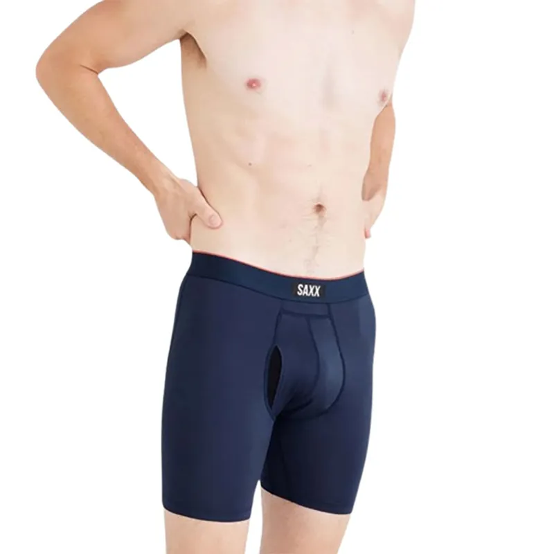 Saxx Multi-Sport Mesh Performance Boxer Brief Fly Navy-1