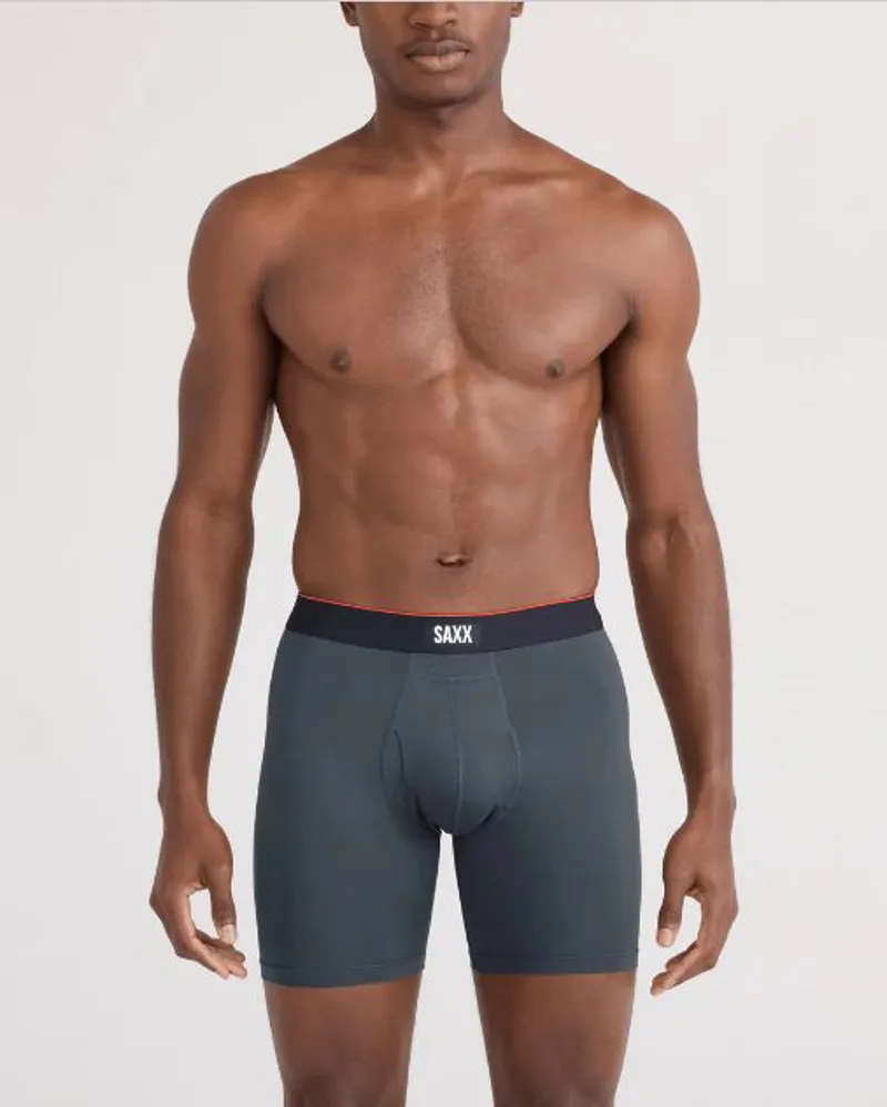 Saxx Multi-Sport Mesh Performance Boxer Brief FlyTurbulence Black Waist-1