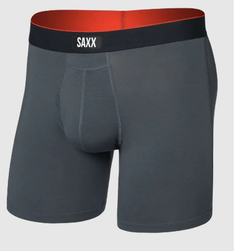 Saxx Multi-Sport Mesh Performance Boxer Brief FlyTurbulence Black Waist