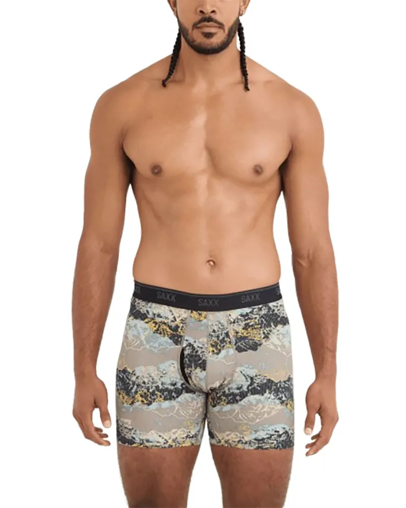 Saxx Quest Quick-Dry Mesh Boxer Brief Fly Summits Cinder-1