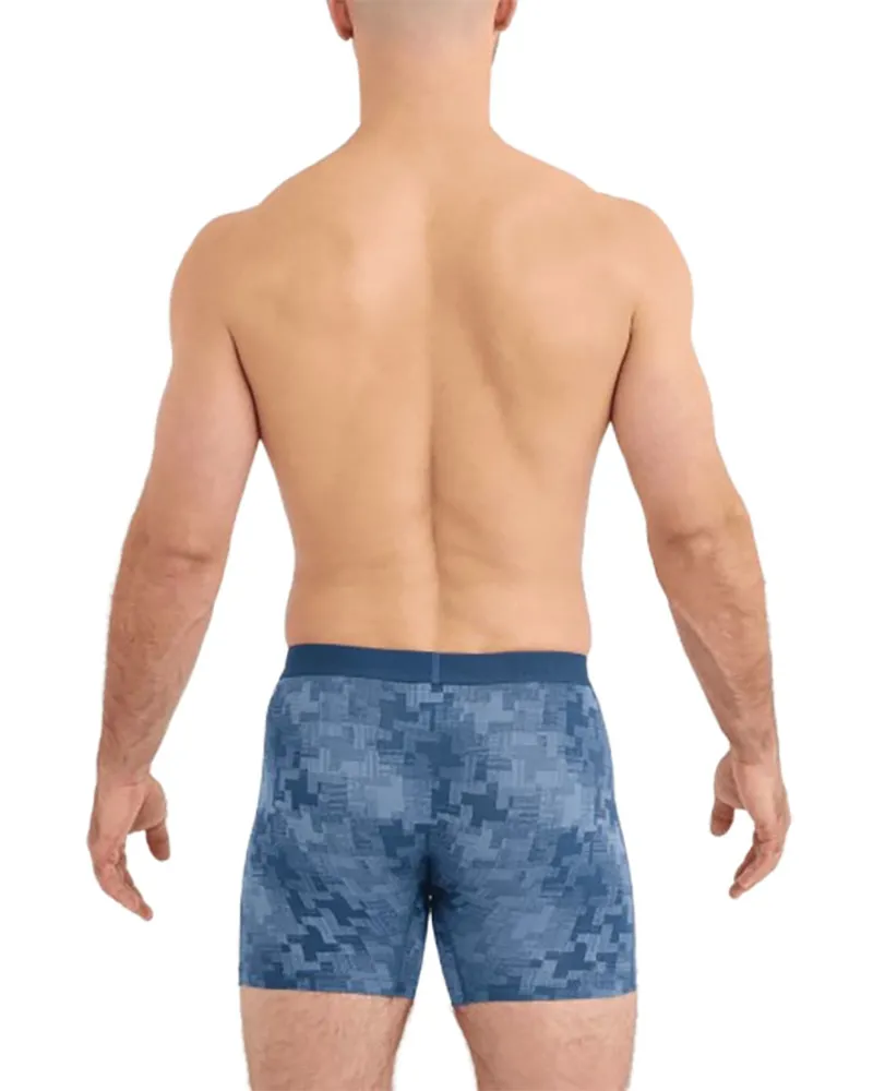 Saxx Vibe Xtra Soft Comfort Boxer Brief 2PK Frentic Tweed/Maritime-2