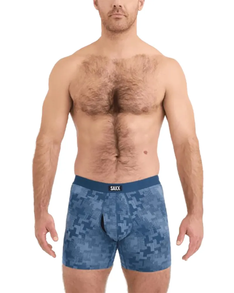 Saxx Vibe Xtra Soft Comfort Boxer Brief 2PK Frentic Tweed/Maritime-1