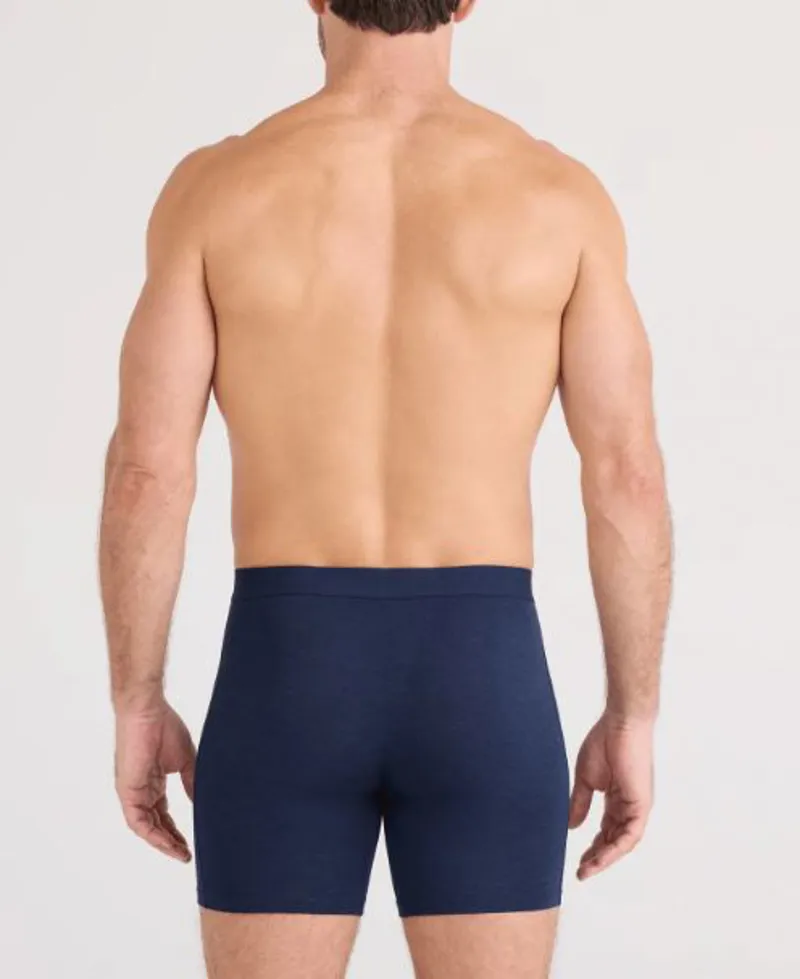 Saxx Vibe Xtra Soft Comfort Soft Comfort Boxer Brief 6 Inches Dark Navy/Heather-2