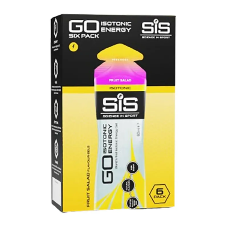 Science In Sport GO Energy Gel multiPack Box of 6 Gels Fruit Salad-3