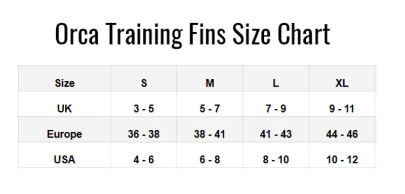 Orca Hi Viz Swimming Fin Orange-1