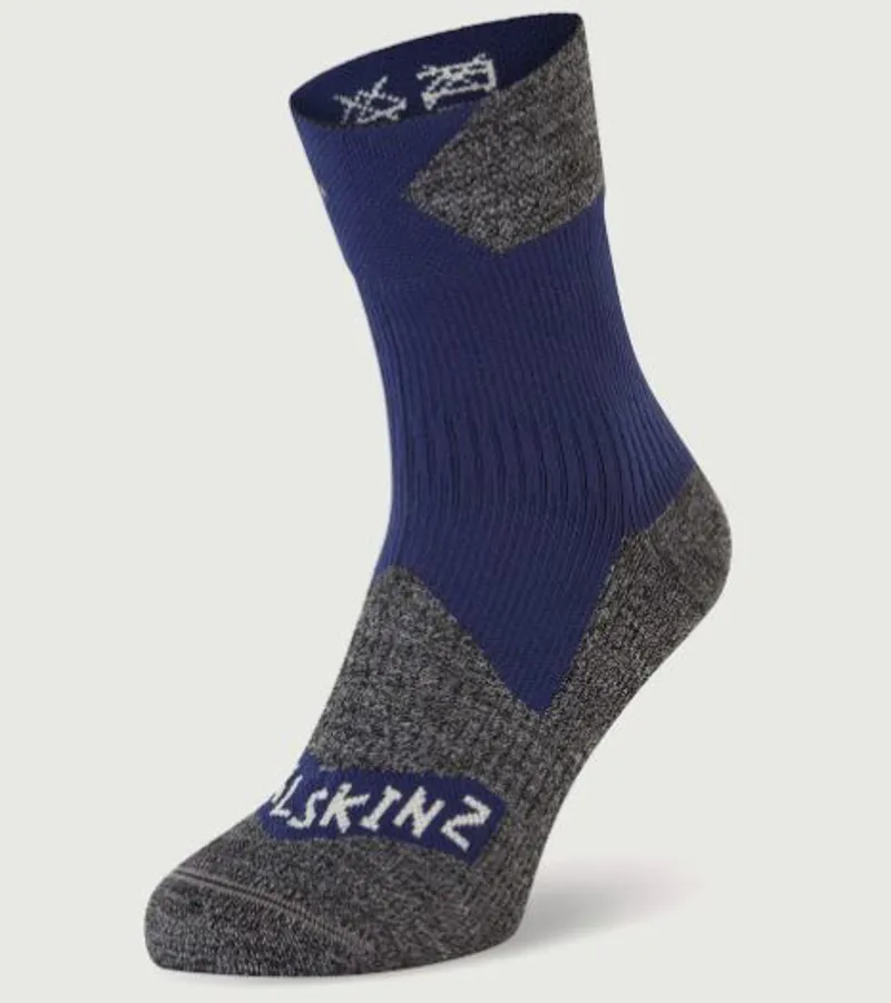 Sealskinz Bircham Waterproof All Weather Ankle Length Sock Blue