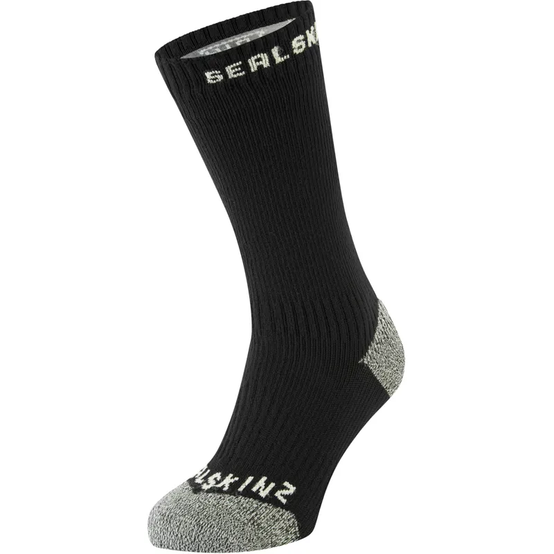 Sealskinz Briston Waterproof All Weather Mid Length Sock with Hydrostop Neon Yellow