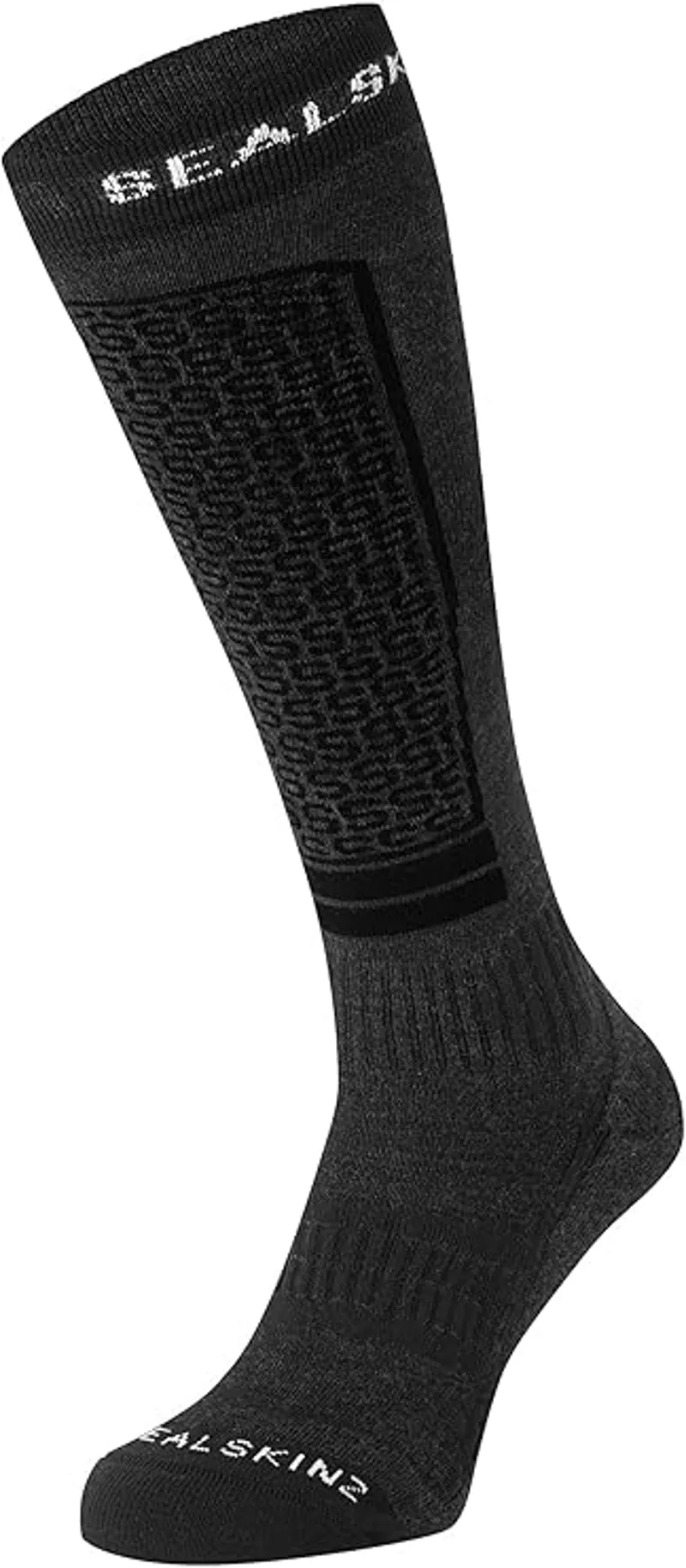 Sealskinz Northwold Solo Knee Length Thermal Ski Sock Black