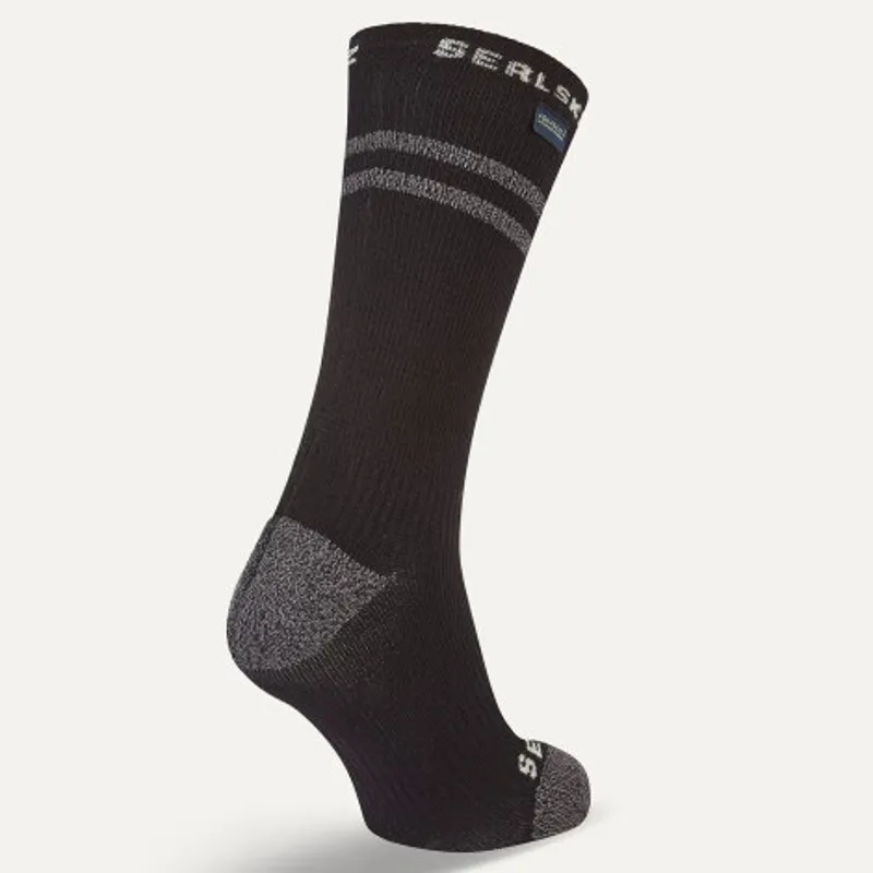 Sealskinz Scoulton Waterproof Warm Weather Mid Length Sock With Hydrostop Black-2