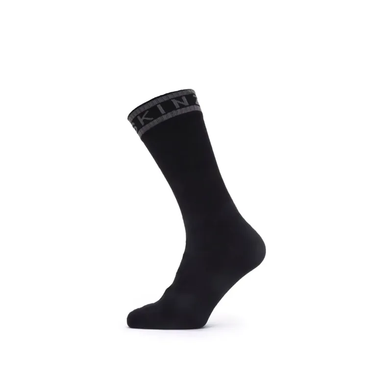 Sealskinz Scoulton Waterproof Warm Weather Mid Length Sock With Hydrostop Black