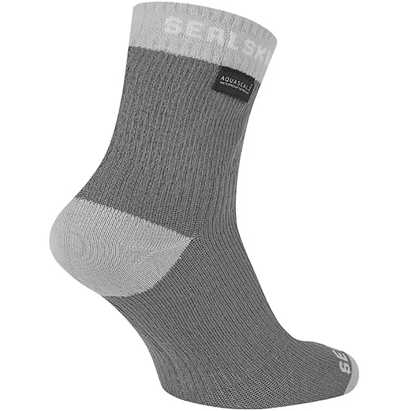 Sealskinz Wretham Waterproof Warm Weather Ankle Length Sock Grey-1