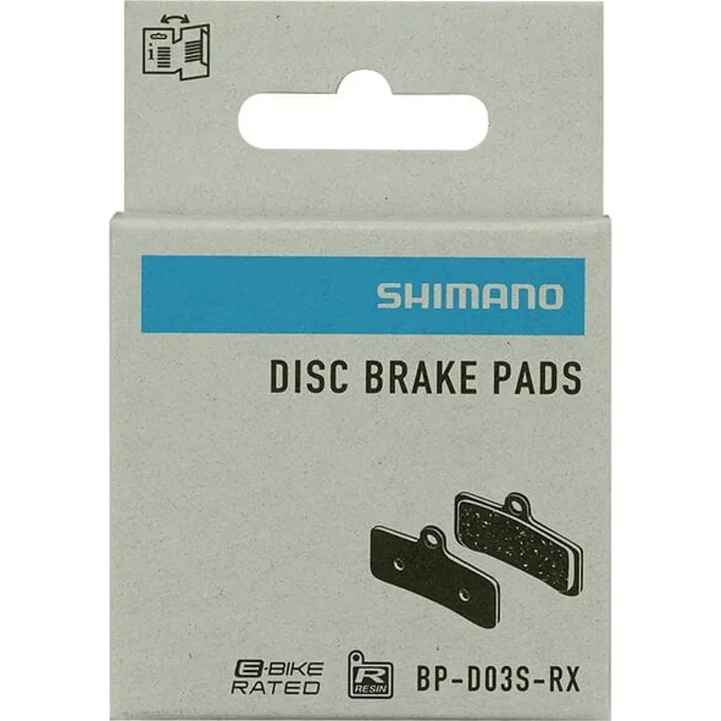 Shimano BP-D03S-RX Resin Brake Pad Steel Back Silver One Size-1