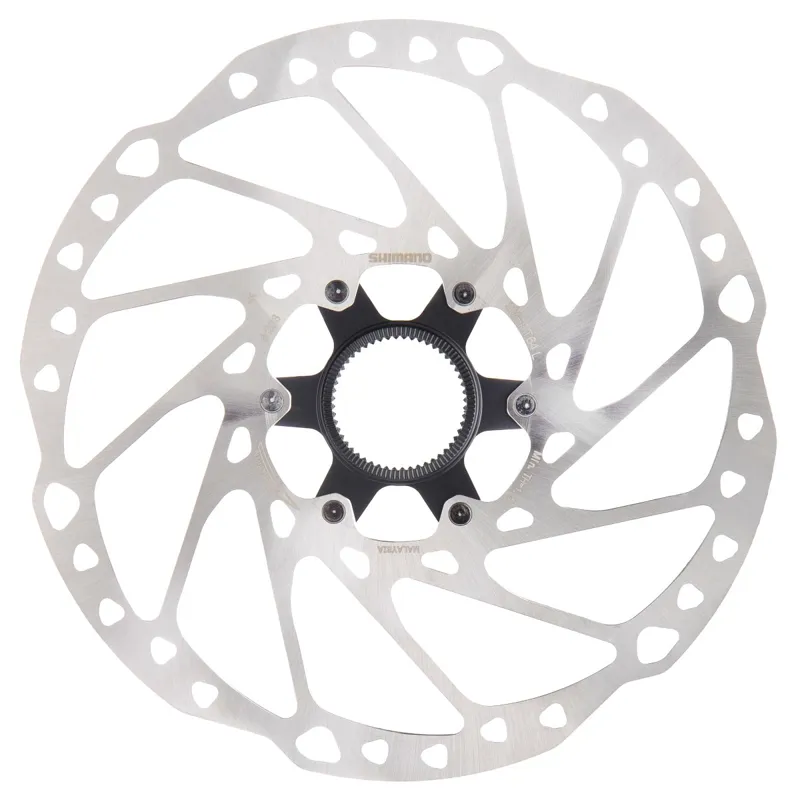 Shimano Deore SM-RT64 Disc Brake Rotor Internal Centerlock 160mm Silver/Black