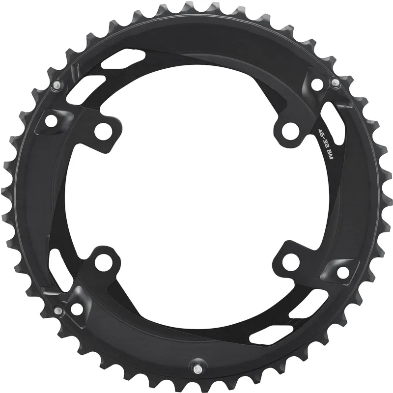 Shimano FC-U6010-2 11 Speed Double Outer Chainring 46T for 46-32T Black