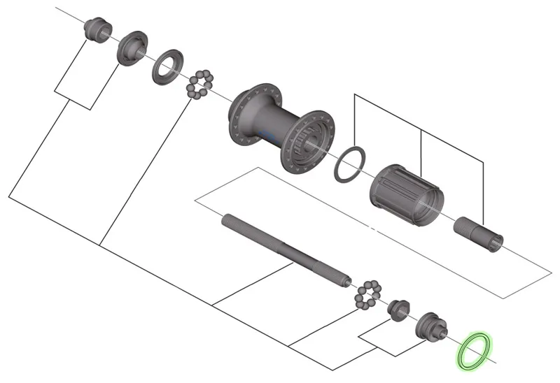 Shimano FH-9000 Cassette Low Spacer 1.85mm-1