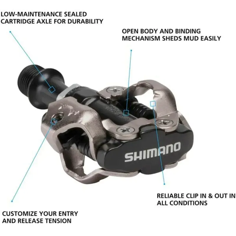 Shimano PD-M540 Pedal Black 9/16 Inches-1