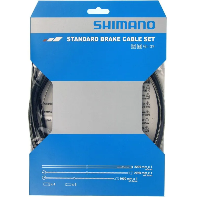 Shimano Road/MTB Brake Cable Set Black One Size