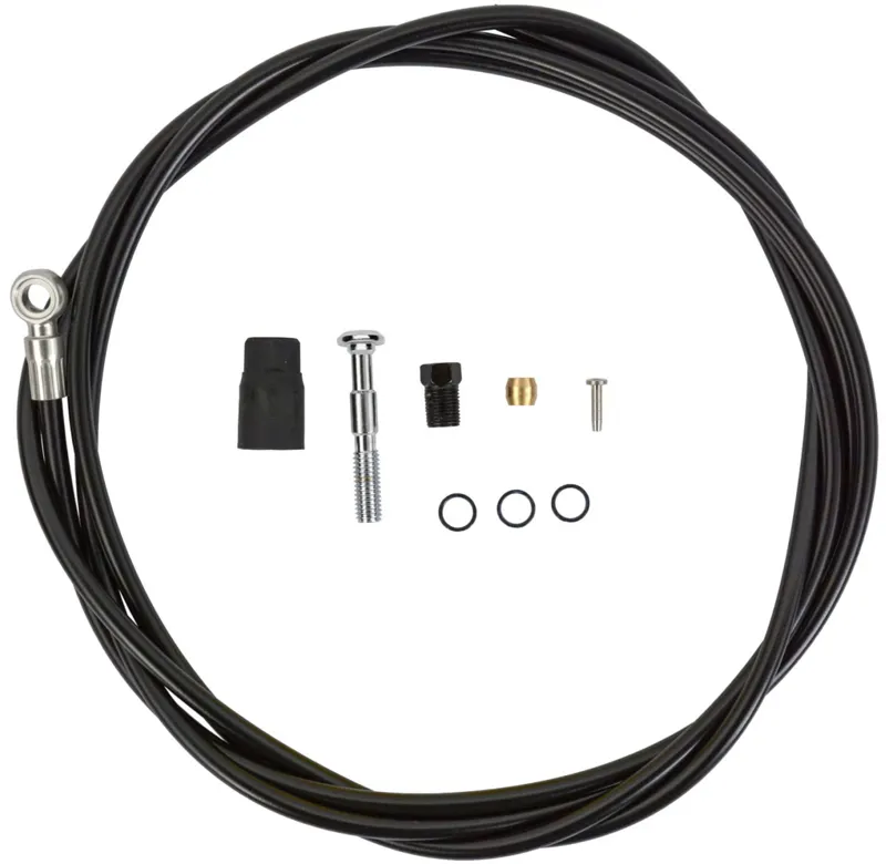 Shimano SM-BH90 XTR/XT/SLX Disc Brake Cuttable Hose Straight Banjo Rear Black-1