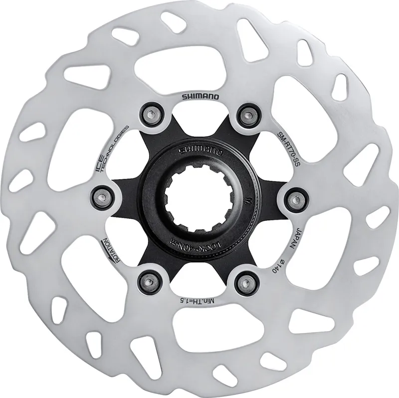 Shimano SM-RT70 Internal Centerlock Rotor 140mm Silver/Black