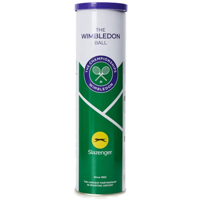 Slazenger Wimbledon Tennis Balls Tube of 4