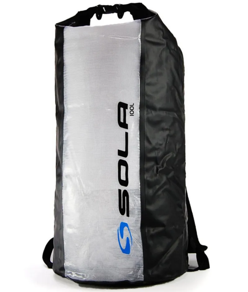 Sola 100L Dry Backpack Black