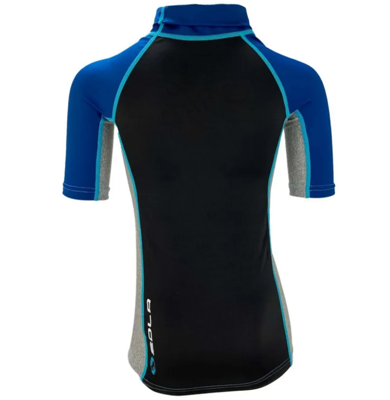 Sola Kids Rash Vest Blue Grey-1