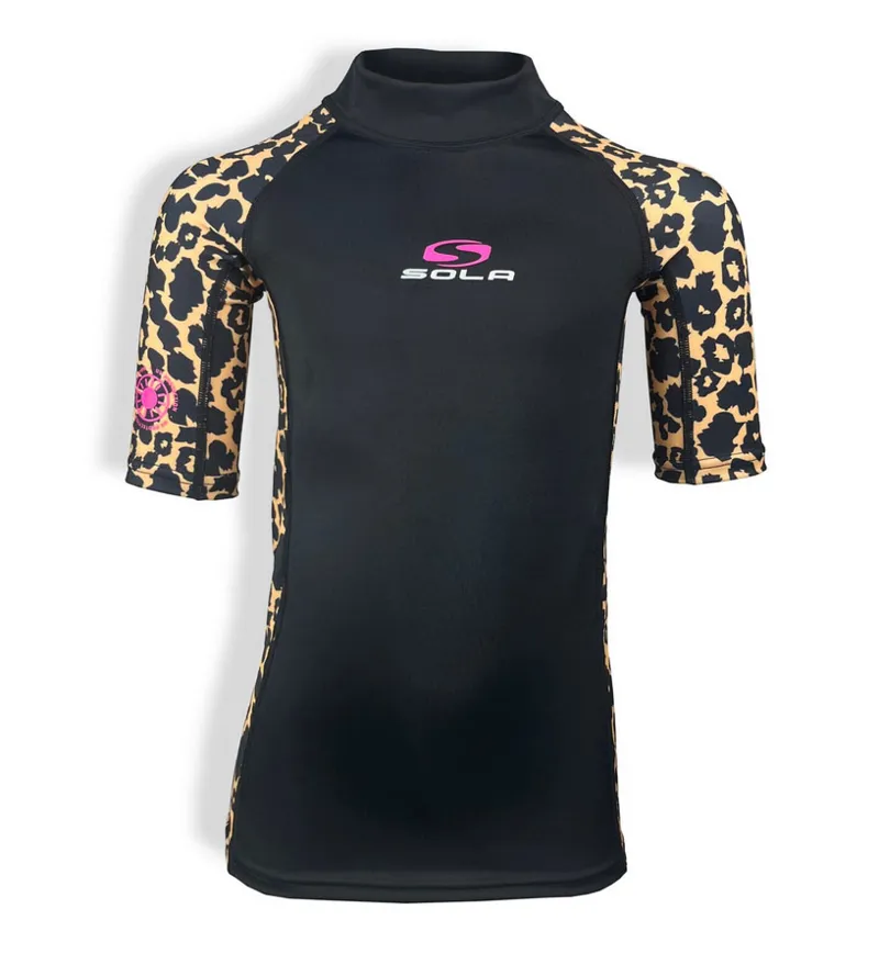 Sola Kids Rash Vest Jaguar/Black